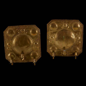 Ljusplåtar mässing