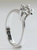 Solitairering, ca. 0.73 ct.