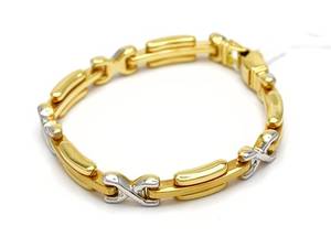 Armband tvåfärgad 16cm