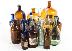 GLASFLASKOR, ett parti