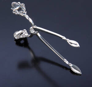 Georg Jensen KongeAcorn sukkertang af sterlingsølv 