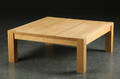 Kvadratisk sofabord af massiv egetræ, Dansk design