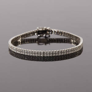 Armband 18 k vitguld diamanter