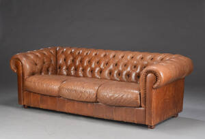 Chesterfield tre-pers. sofa 