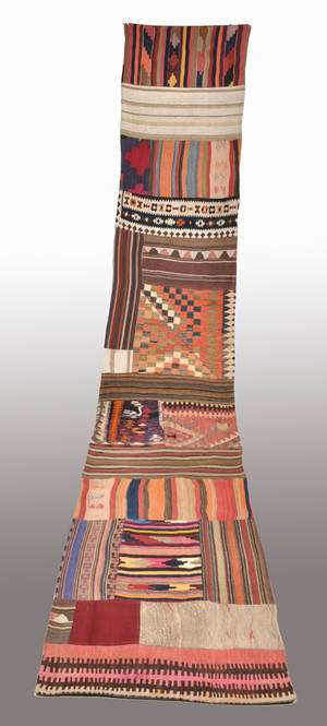 Persisk Patchwork kelim, 463 x 75 cm