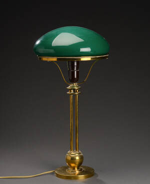 Bordlampe af messing. 