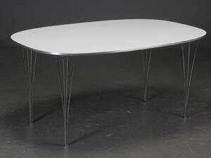 Piet Hein Bruno Mathsson. Elipse spisebord med bordplade  Denne vare er sat til omsalg under nyt varenummer 4747622