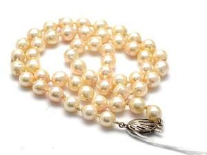 Pärlcollier, odlade, 47,5cm
