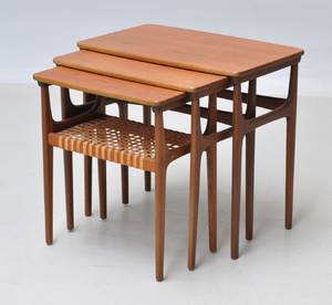 Dansk møbelproducent Indskudsborde af teak, 1960erne 3