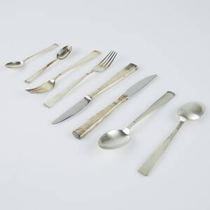Rosenholm matbestick i silver