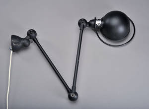 Jieldé Lyon. Vægbordlampe af sortlakeret metal