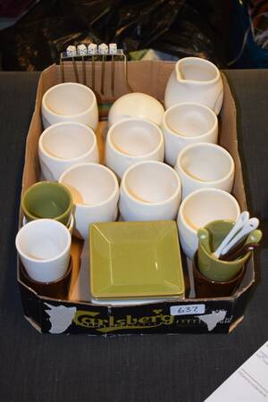 Parti kaffegods moccakoppar mm