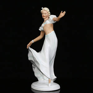 FIGURIN, dansös, porslin, Schaubach, Tyskland.