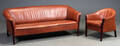 Sofa og lænestol af læder 2