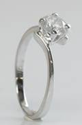 Solitairering, ca. 0.74 ct.