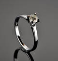 Brillant solitairering - ca. 0.37 ct.