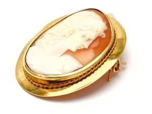 HängeBrosch Camé 18K