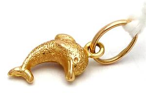 Hänge delfin 18K