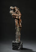Bronce statuette i form af par