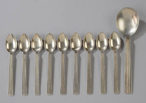 Sigvard Bernadotte for Georg Jensen. Bernadotte bestik af sterlingsølv 10