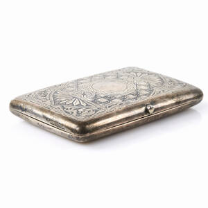 Cigarettetui i silver 