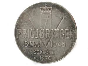 Mynt 25kroner Norskt