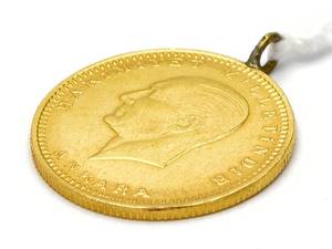 Hänge myntliknande föremål