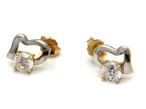 Örhängen tvåfärgade 1