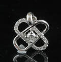 18kt diamond pendant. This lot has been put up for resale under the new lot no. 4015947