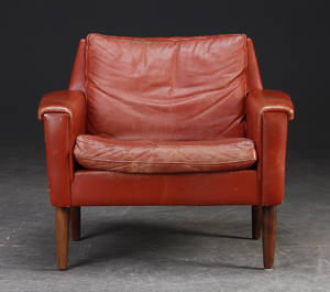Dansk Møbelproducent. Hvilestol, læder