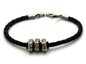 Armband, Läder med