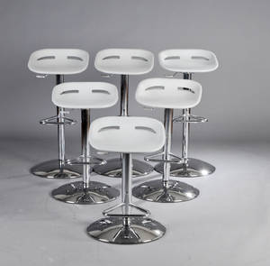 Sæt på seks barstole 6