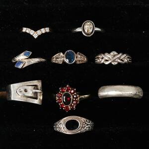 SILVERRINGAR 9st