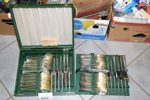 Matbestick silver, ca 75 delar,