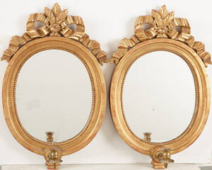 Spegellampetter gustaviansk stil