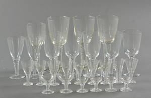 Holmegaard glasbesætning. Amagerglasmodel Twist 26