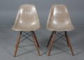 Charles Eames Par skalstole, model DSW med numre 2