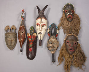 Africana. Syv masker af udskåret træ 7