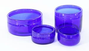 Skålar i konstglas 4st, Erik Höglund