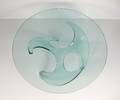 Knuth Hesterberg, Sofatisch Propeller aus Glas für Ronald Schmitt