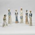 Figuriner, 6 st. porslin