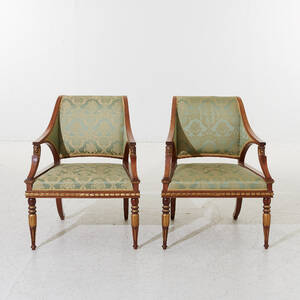 Karmstolar 1 par i empirestil 