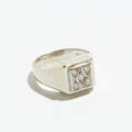 Ring 18 k vitguld diamanter