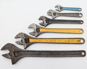 Bahco skiftnycklar, 6st