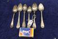 6 st kaffeskedar Silver66,6gr