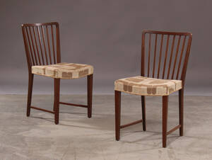 Fritz Hansen. Par stole med tremmeryg 2