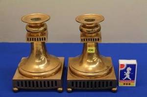 2 Ljusstakar mässing