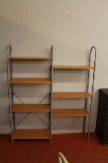 Bokhylla 10 hyllplan 145 cm bred