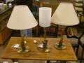 Bordslampor, 3 st. metall