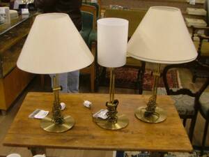 Bordslampor, 3 st. metall